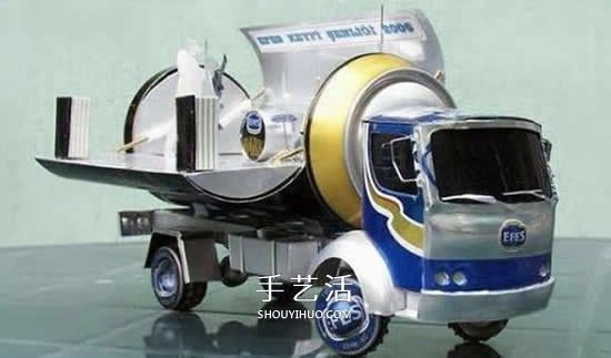 易拉罐做汽車步驟圖解 易拉罐卡車DIY教程 -  itrip.net.cn