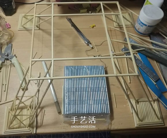 竹簽手工制作埃菲爾鐵塔模型的詳細(xì)圖解教程 -  itrip.net.cn