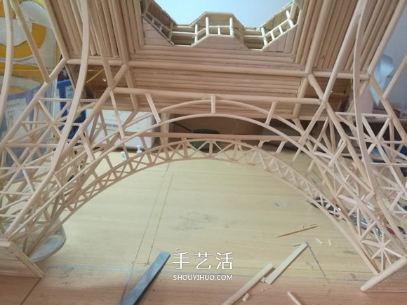 竹簽手工制作埃菲爾鐵塔模型的詳細(xì)圖解教程 -  itrip.net.cn