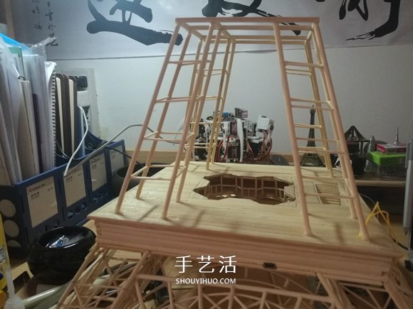 竹簽手工制作埃菲爾鐵塔模型的詳細(xì)圖解教程 -  itrip.net.cn