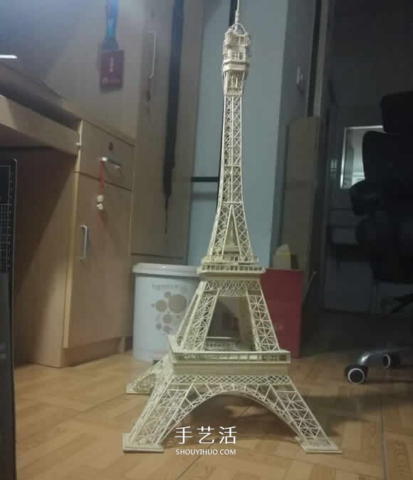 竹簽手工制作埃菲爾鐵塔模型的詳細(xì)圖解教程 -  itrip.net.cn