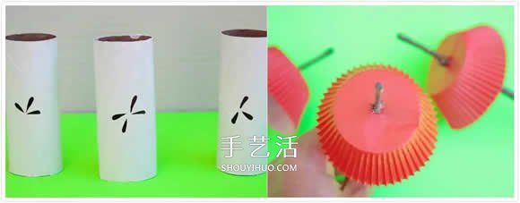 幼兒手工制作蘋(píng)果核 卷紙筒做蘋(píng)果核的方法 -  itrip.net.cn