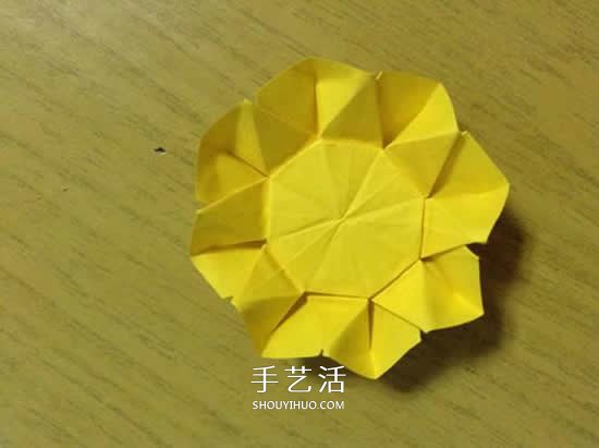 向日葵折紙步驟圖解 詳細(xì)折紙向日葵的方法 -  itrip.net.cn