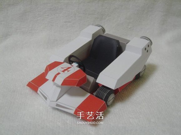R4跑車紙模型的圖紙 卡紙做跑車模型展開圖 -  itrip.net.cn