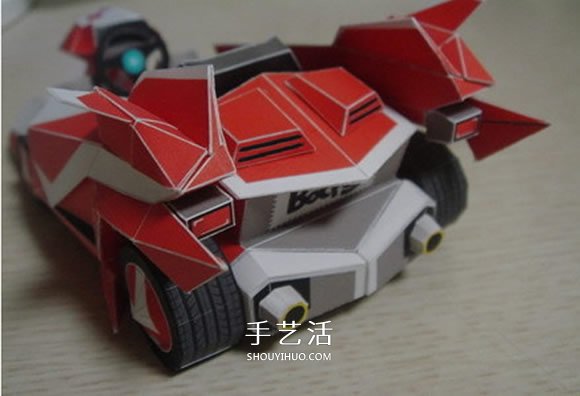 尖鋒SR跑車(chē)紙模型圖紙 卡紙做跑車(chē)模型展開(kāi)圖 -  itrip.net.cn