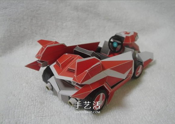 尖鋒SR跑車(chē)紙模型圖紙 卡紙做跑車(chē)模型展開(kāi)圖 -  itrip.net.cn