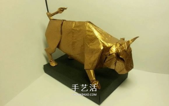 立體十二生肖牛的折法 逼真立體牛的折法圖解 -  itrip.net.cn