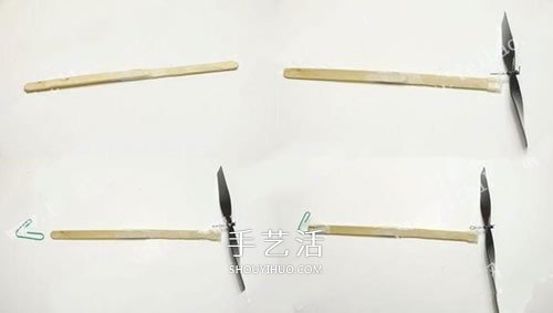 螺旋槳飛機(jī)模型DIY 橡皮筋動力飛機(jī)制作方法 -  itrip.net.cn