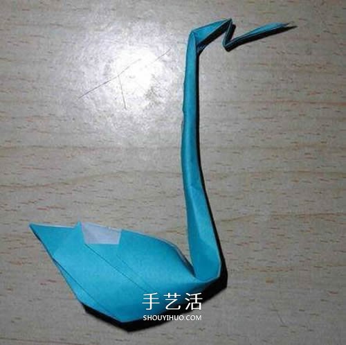 簡(jiǎn)單天鵝的折紙方法 手工折紙漂亮天鵝圖解 -  itrip.net.cn