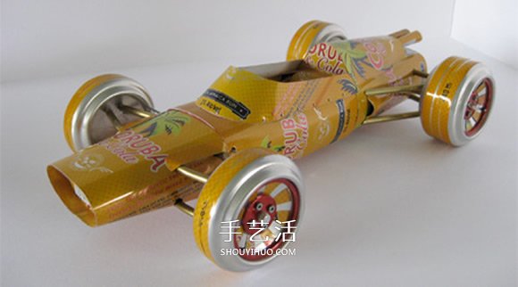 易拉罐汽車模型制作圖片 易拉罐做車輛模型作品 -  itrip.net.cn