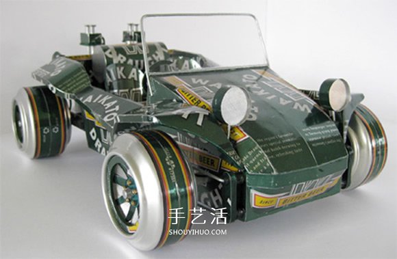 易拉罐汽車模型制作圖片 易拉罐做車輛模型作品 -  itrip.net.cn