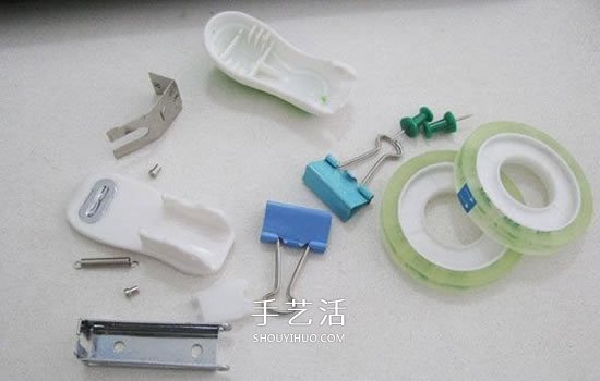 辦公用品手工制作摩托車模型的方法圖解 -  itrip.net.cn