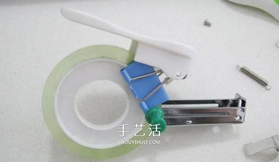 辦公用品手工制作摩托車模型的方法圖解 -  itrip.net.cn