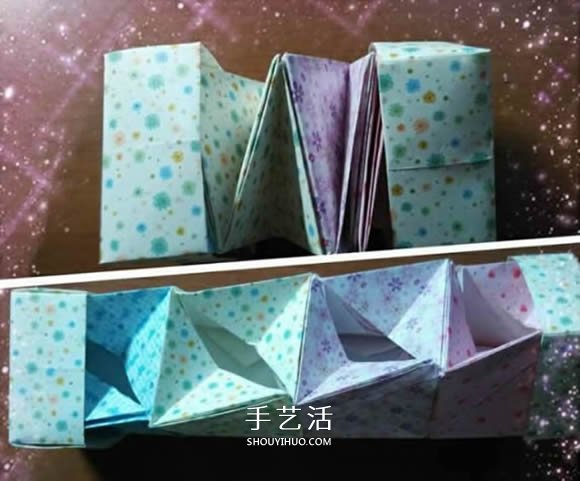 好玩魔術(shù)盒的折法圖解 可收縮盒子的折法步驟 -  itrip.net.cn