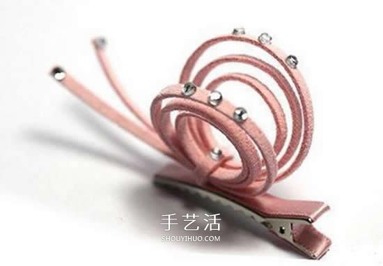 羊皮絨制作蝸牛發(fā)卡圖解 可愛又美麗發(fā)飾DIY -  itrip.net.cn