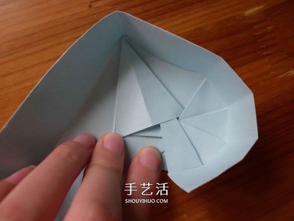 帶蓋子愛心盒子的折法 情人節(jié)愛心盒子折紙 -  itrip.net.cn
