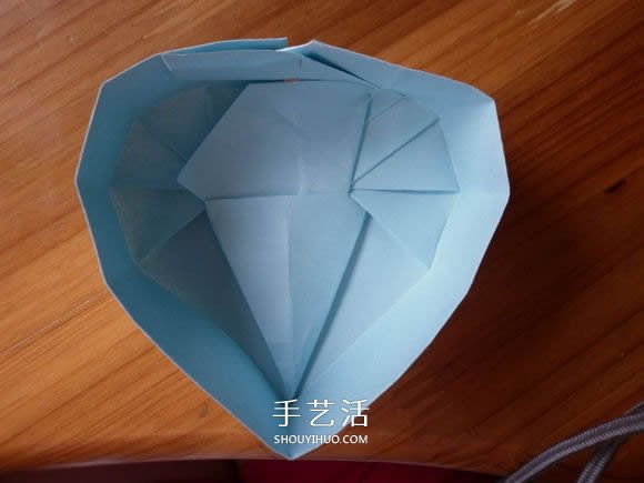帶蓋子愛心盒子的折法 情人節(jié)愛心盒子折紙 -  itrip.net.cn