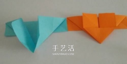 心心相印的折法步驟圖 手工折紙心心相印圖解 -  itrip.net.cn