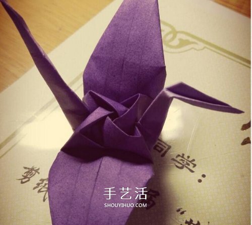 玫瑰千紙鶴的折法圖解 手工折紙玫瑰千紙鶴 -  itrip.net.cn