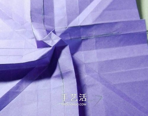 玫瑰千紙鶴的折法圖解 手工折紙玫瑰千紙鶴 -  itrip.net.cn