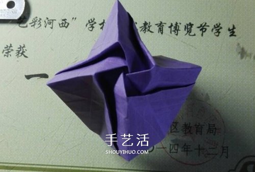 玫瑰千紙鶴的折法圖解 手工折紙玫瑰千紙鶴 -  itrip.net.cn