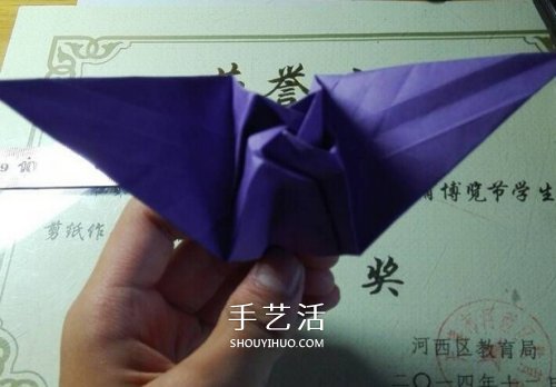 玫瑰千紙鶴的折法圖解 手工折紙玫瑰千紙鶴 -  itrip.net.cn