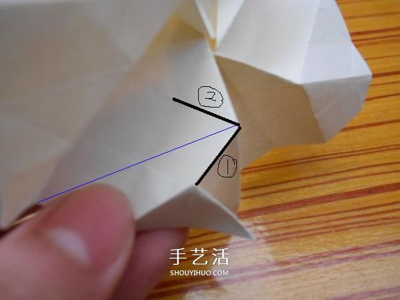 折紙福山玫瑰折法圖解 福山玫瑰花的折法步驟 -  itrip.net.cn