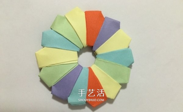 彩虹棒棒糖的折法圖解 兒童折紙棒棒糖的方法 -  itrip.net.cn