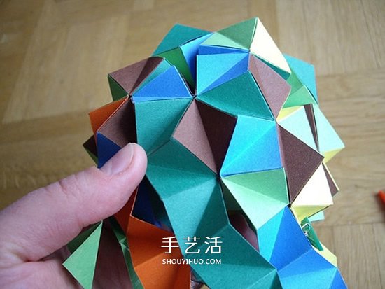 紙球的折法步驟圖片 折紙彩球的詳細(xì)步驟圖 -  itrip.net.cn
