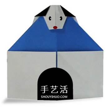簡單狗窩的折紙方法 幼兒折狗窩的圖解教程 -  itrip.net.cn