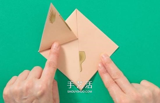 兔子手偶的折紙方法 簡易手偶兔的折法圖解 -  itrip.net.cn