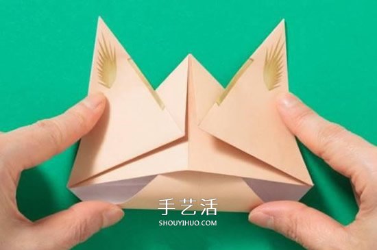 兔子手偶的折紙方法 簡易手偶兔的折法圖解 -  itrip.net.cn