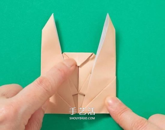 兔子手偶的折紙方法 簡易手偶兔的折法圖解 -  itrip.net.cn