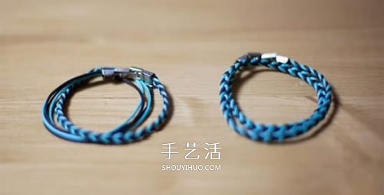 四股繩手鏈編法圖解 四根繩子編手鏈的教程 -  itrip.net.cn