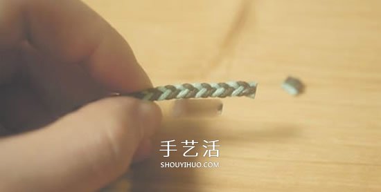 四股繩手鏈編法圖解 四根繩子編手鏈的教程 -  itrip.net.cn