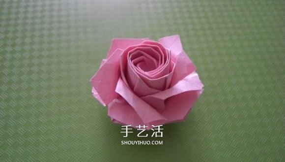 福山玫瑰折法圖解教程 清晰大圖福山玫瑰折紙 -  itrip.net.cn