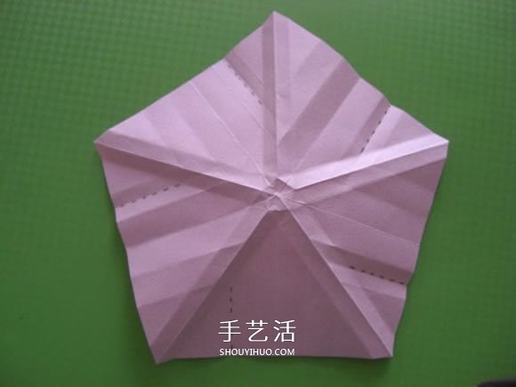 福山玫瑰折法圖解教程 清晰大圖福山玫瑰折紙 -  itrip.net.cn