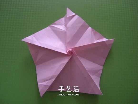 福山玫瑰折法圖解教程 清晰大圖福山玫瑰折紙 -  itrip.net.cn