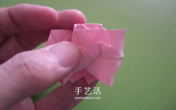 福山玫瑰折法圖解教程 清晰大圖福山玫瑰折紙 -  itrip.net.cn