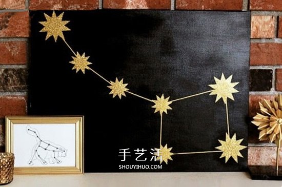 星空圖案裝飾畫DIY 簡單自制星空畫裝飾圖解 -  itrip.net.cn