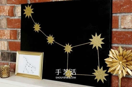 星空圖案裝飾畫DIY 簡單自制星空畫裝飾圖解 -  itrip.net.cn