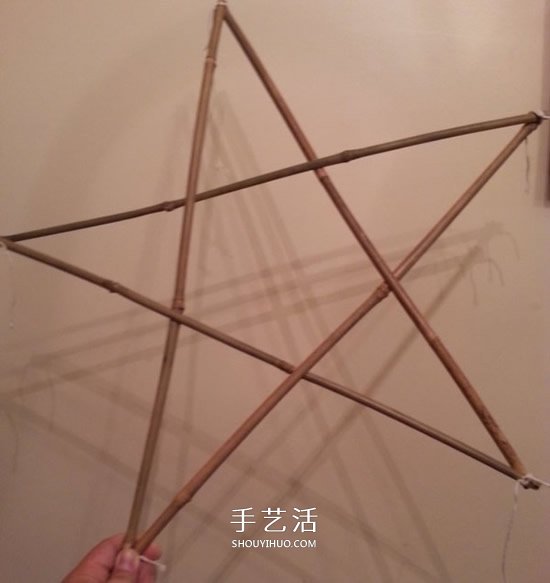 立體星星圣誕燈的做法 自制五角星圣誕燈圖解 -  itrip.net.cn