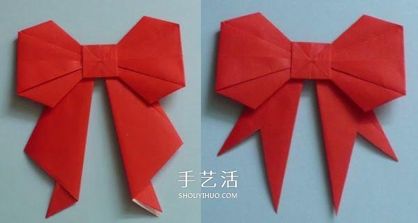 手工折紙蝴蝶結(jié)步驟圖 簡易蝴蝶結(jié)折疊方法 -  itrip.net.cn