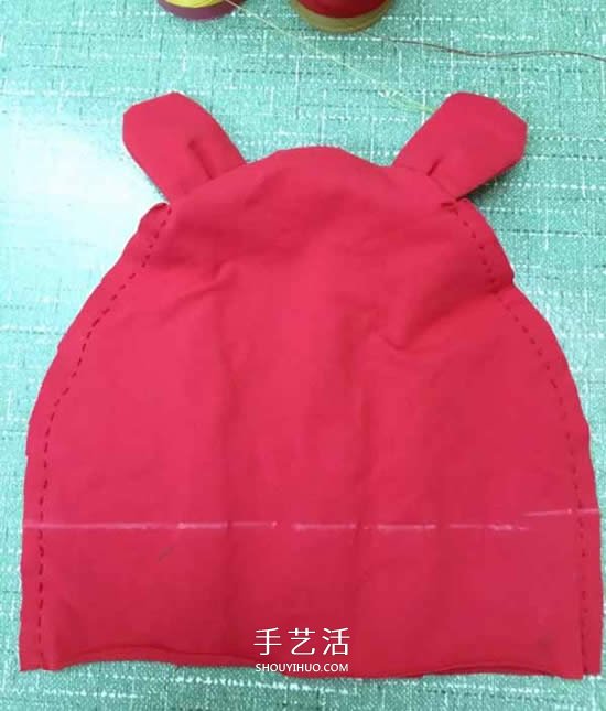 不織布嬰兒帽的做法 手工布藝兔子寶寶帽制作 -  itrip.net.cn