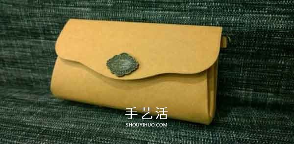 復(fù)古風(fēng)牛皮紙錢包的做法 長款錢包用牛皮紙做 -  itrip.net.cn