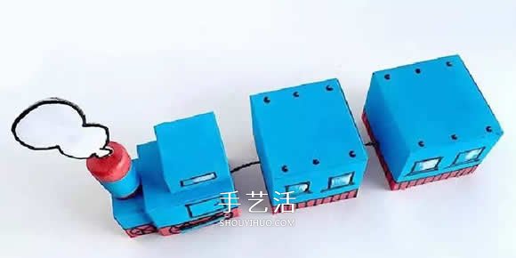 兒童火車模型制作方法 廢紙盒做火車的教程 -  itrip.net.cn