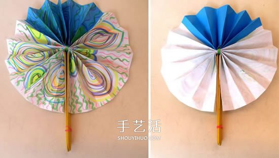 圓扇子怎么做的教程 幼兒DIY制作圓扇子圖解 -  itrip.net.cn