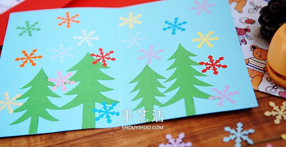 DIY圣誕卡片制作教程 感受彩色流淌的小小美好 -  itrip.net.cn