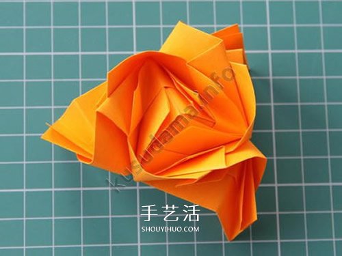 組合玫瑰花的折法教程 還可以做出玫瑰花球 -  itrip.net.cn