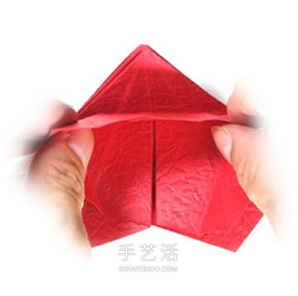 五瓣玫瑰花的折法圖解 手工折紙五瓣玫瑰步驟 -  itrip.net.cn